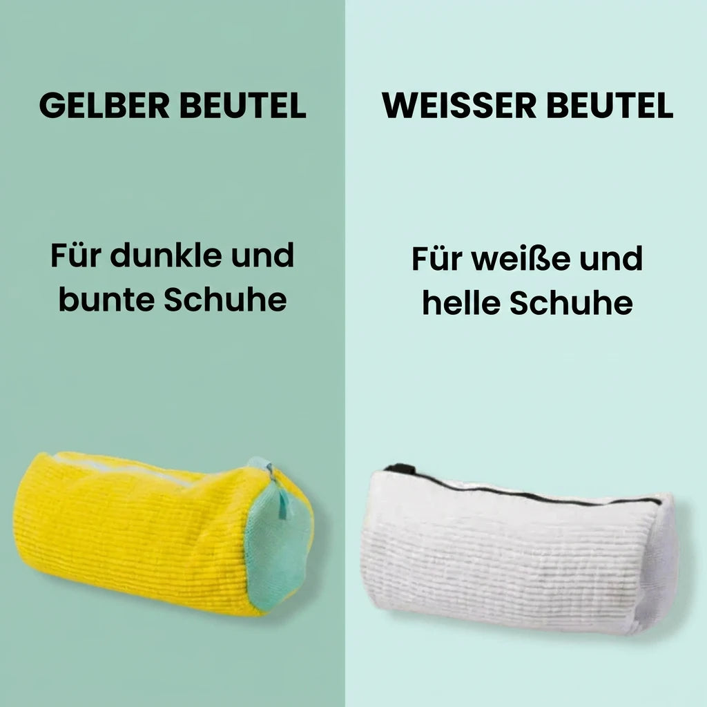 Gelber Beutel und weißer Beutel
